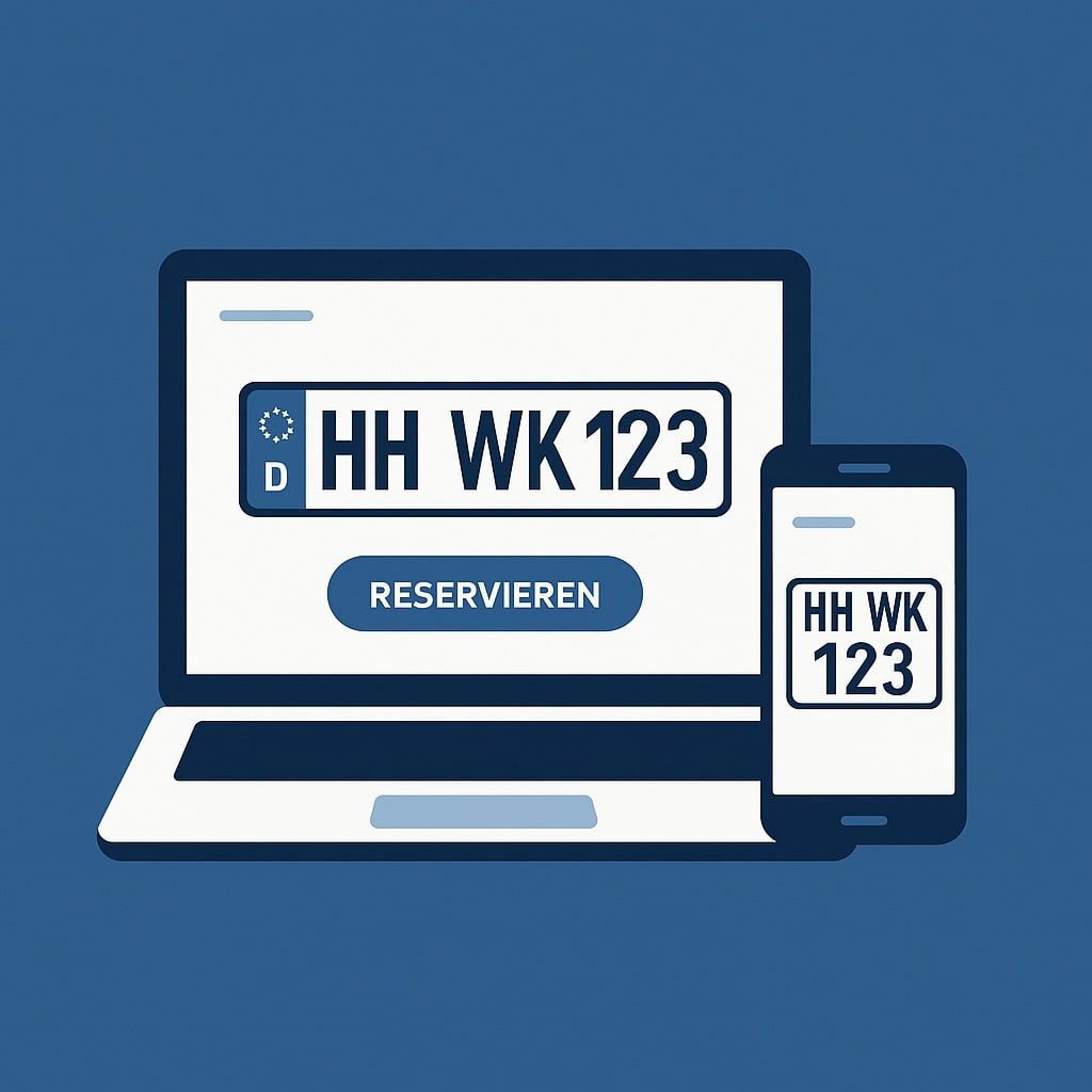 Wunschkennzeichen reservieren HH für Hamburg